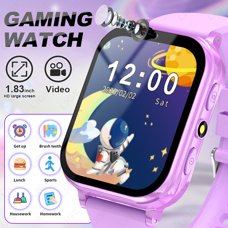 Smartwatch Digital Watches For Boys - LIGE Kid cyfrowy inteligentny zegarek Student