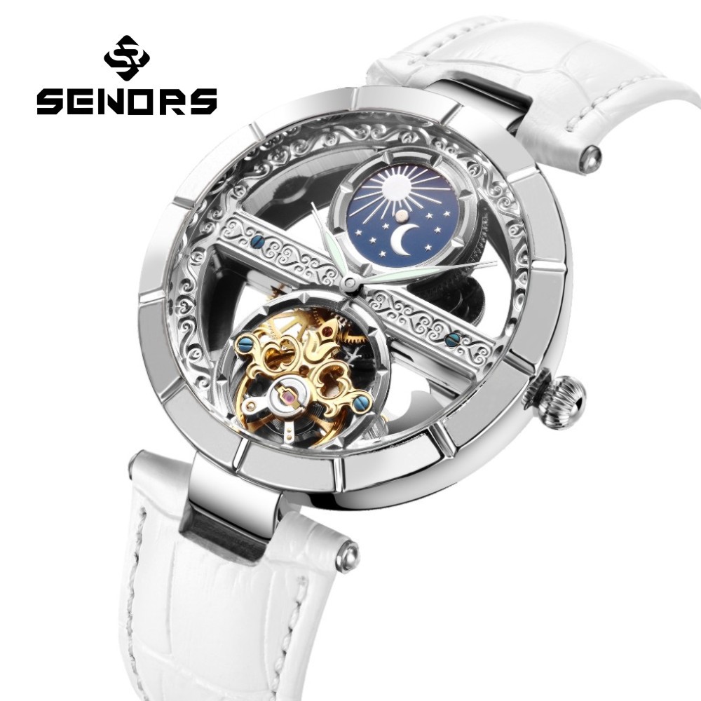 Skeleton Mechanical Watch - Luksusowy damski wodoodporny szkielet zegarki mechaniczne