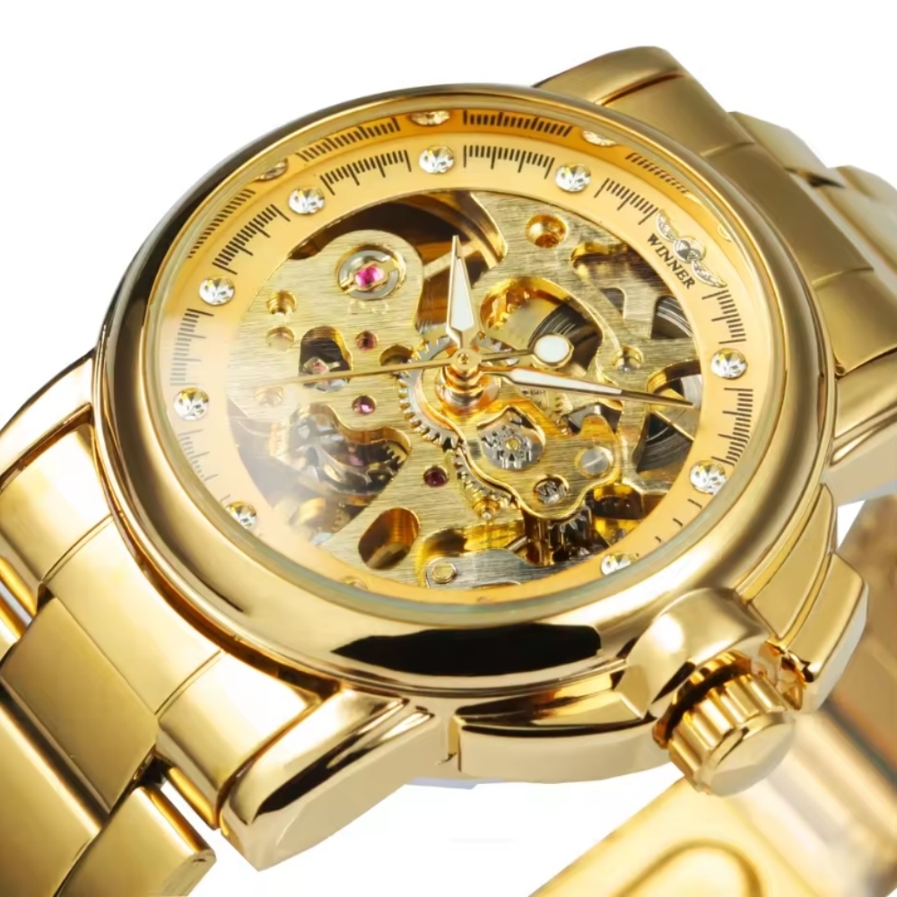 Skeleton Mechanical Watch - Damski zegarek automatyczny mechaniczny z szkieletową