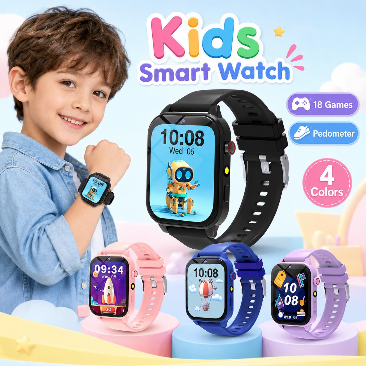 Smartwatch Digital Watches For Boys - Gry na smartwatch dla dzieci, 18