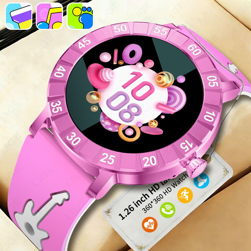 Smartwatch Watches Useful Gift For Boys - LIGE Dziewczęcy Smartwatch SOS Dziecięcy Smartwatch