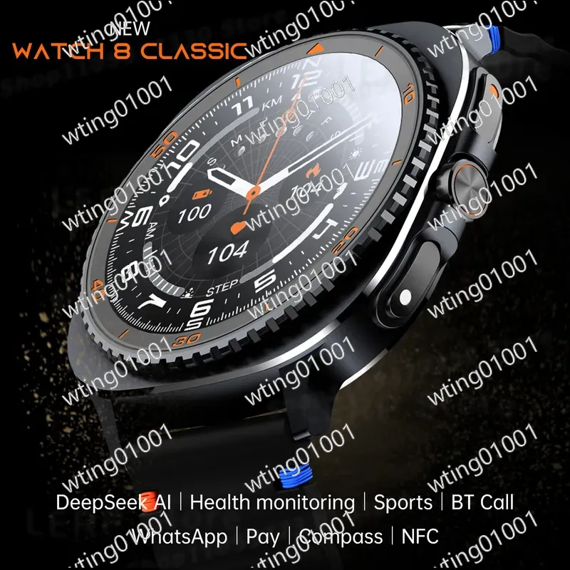 Smartwatch Watch Whatsapp - Nowy Wodoodporny Smartwatch 8 z Kompasem,