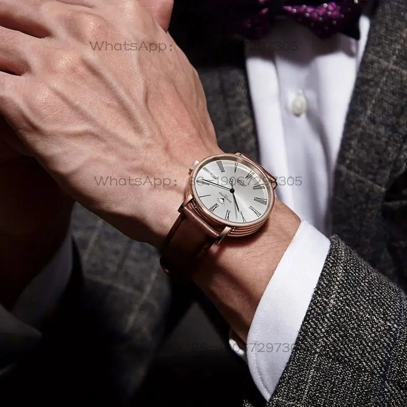 Skeleton Mechanical Watch - Zegarek męski Shanghai Diamond, w pełni