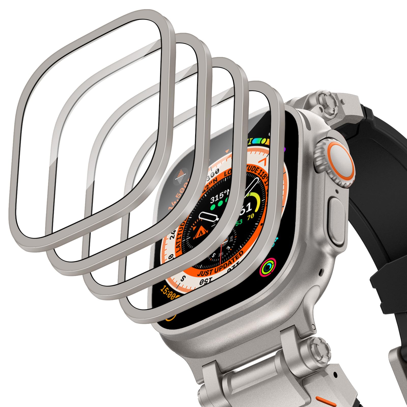 Smartwatch Watches For Men - Obudowa ze stopu aluminium + szkło