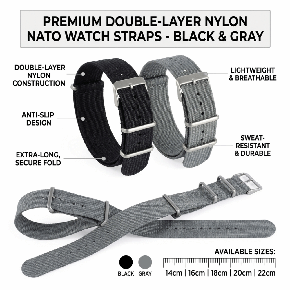 Pasek do zegarka NATO 14/16/18 – Nato Strap Nylon recenzja i cena