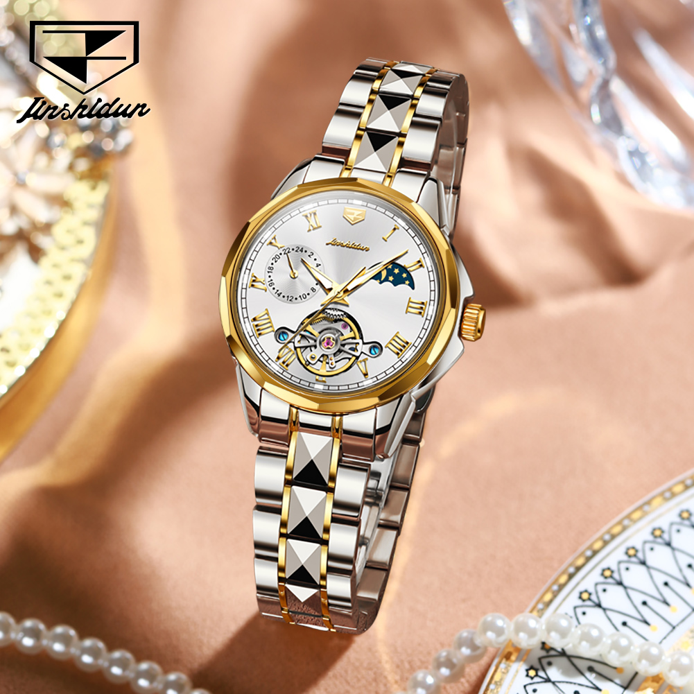 Zegarki damskie JSDUN 8937, au – Skeleton Mechanical Watch recenzja i cena