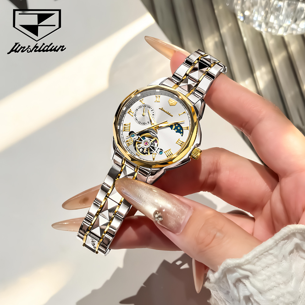 Zegarki damskie JSDUN 8937, au – Skeleton Mechanical Watch recenzja i cena