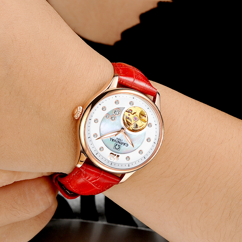 Szwajcarski Zegarek Damski CAR – Skeleton Mechanical Watch recenzja i cena