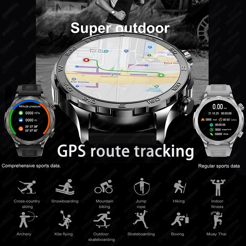Nowy Smartwatch z GPS, Ekran A – Smartwatch Watches For Men recenzja i cena