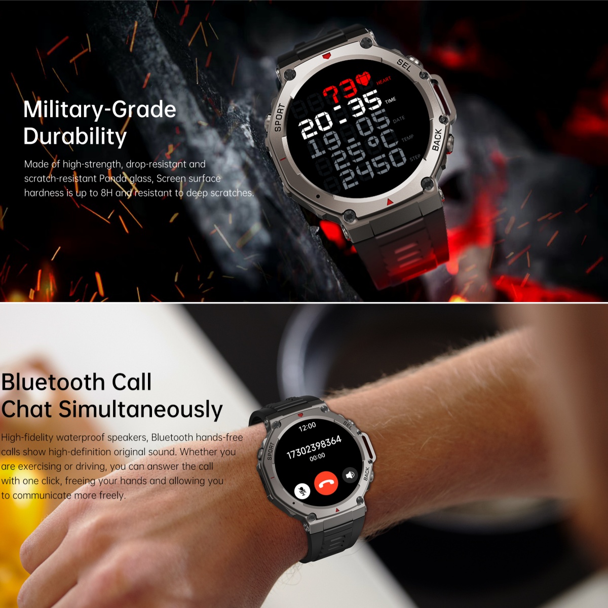 2025 nowy wojskowy inteligentn – Watch Vs Smartwatch recenzja i cena