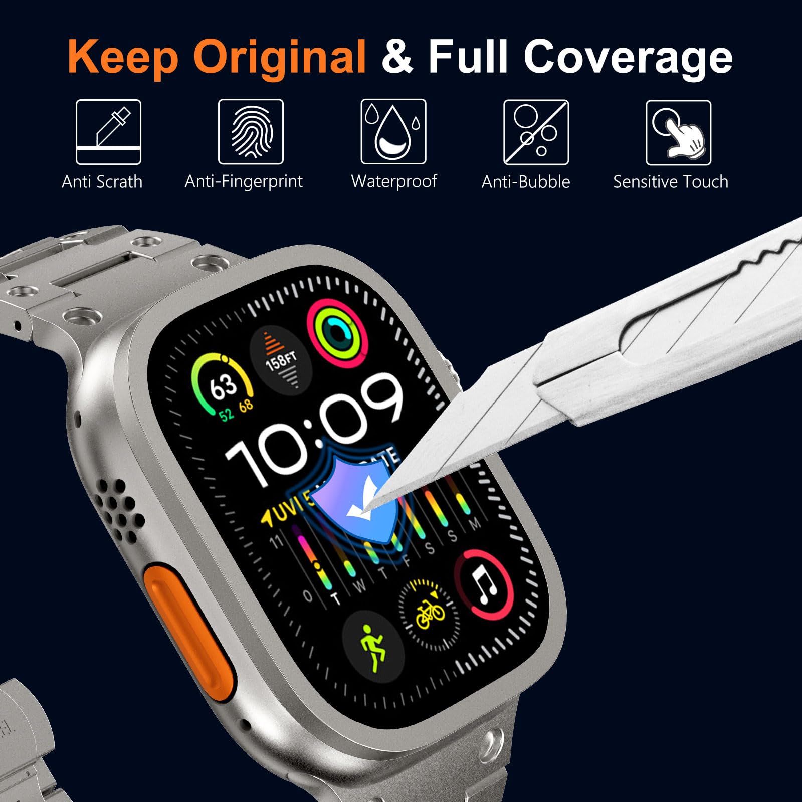 Szkło hartowane do Apple Watch – Smartwatch Watches For Men recenzja i cena