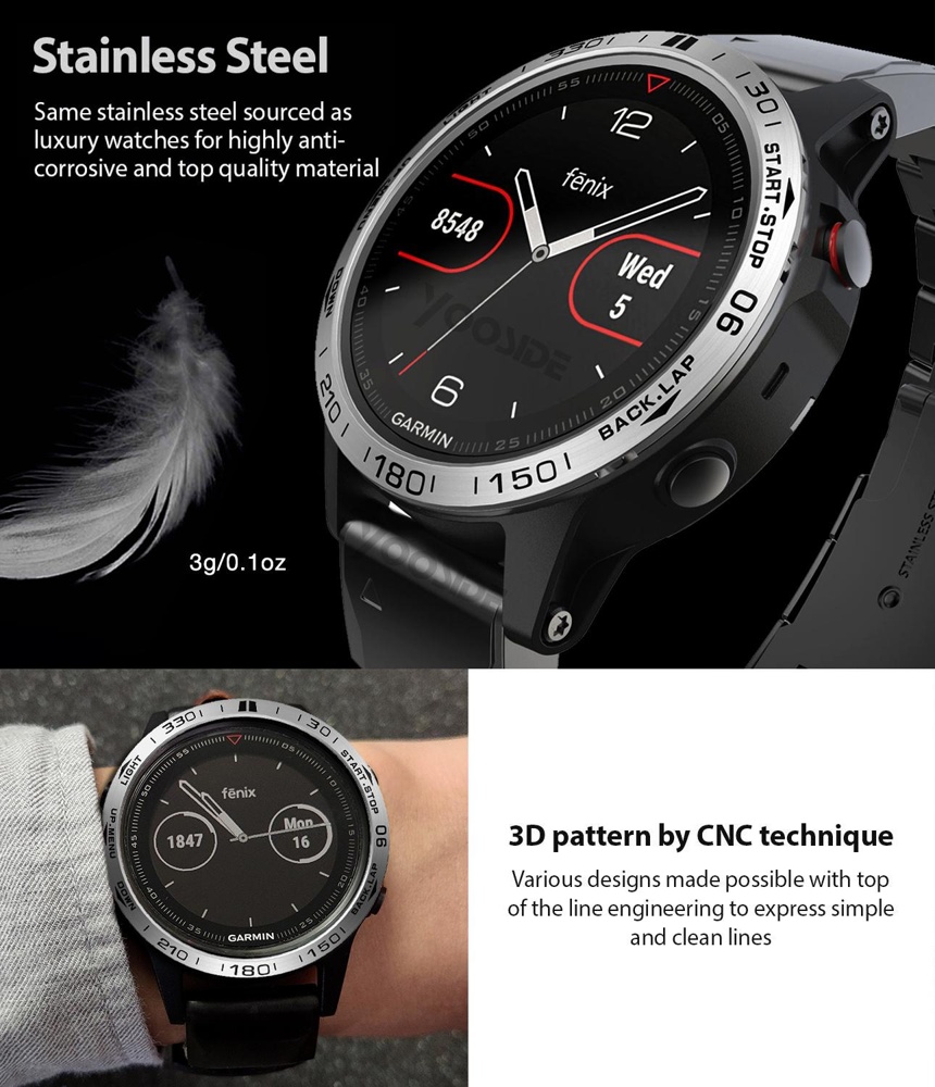 Ramka do Garmin Fenix 7 7X 6 6 – Smartwatch Ring Watches recenzja i cena