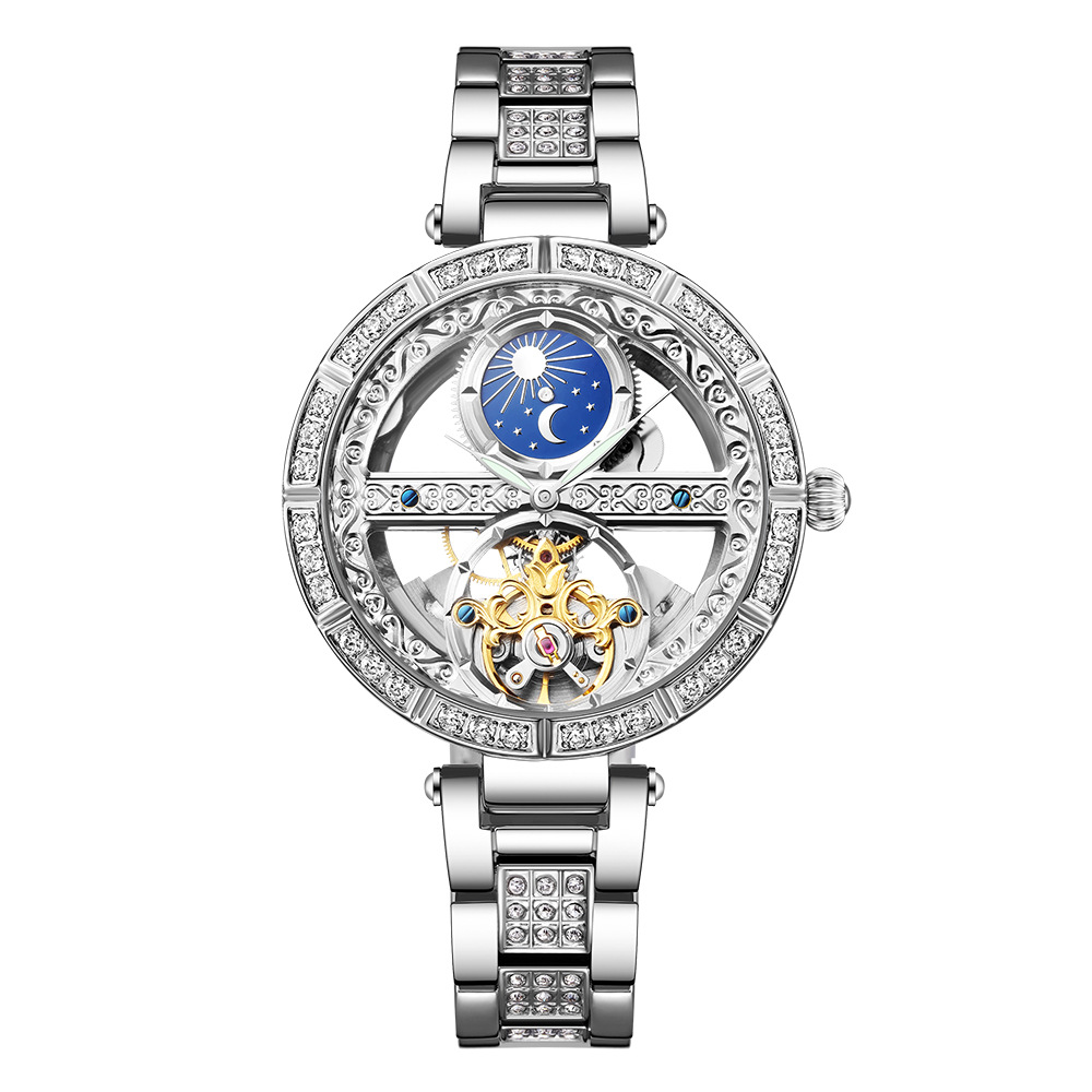 Zegarek damski automatyczny da – Skeleton Mechanical Watch recenzja i cena