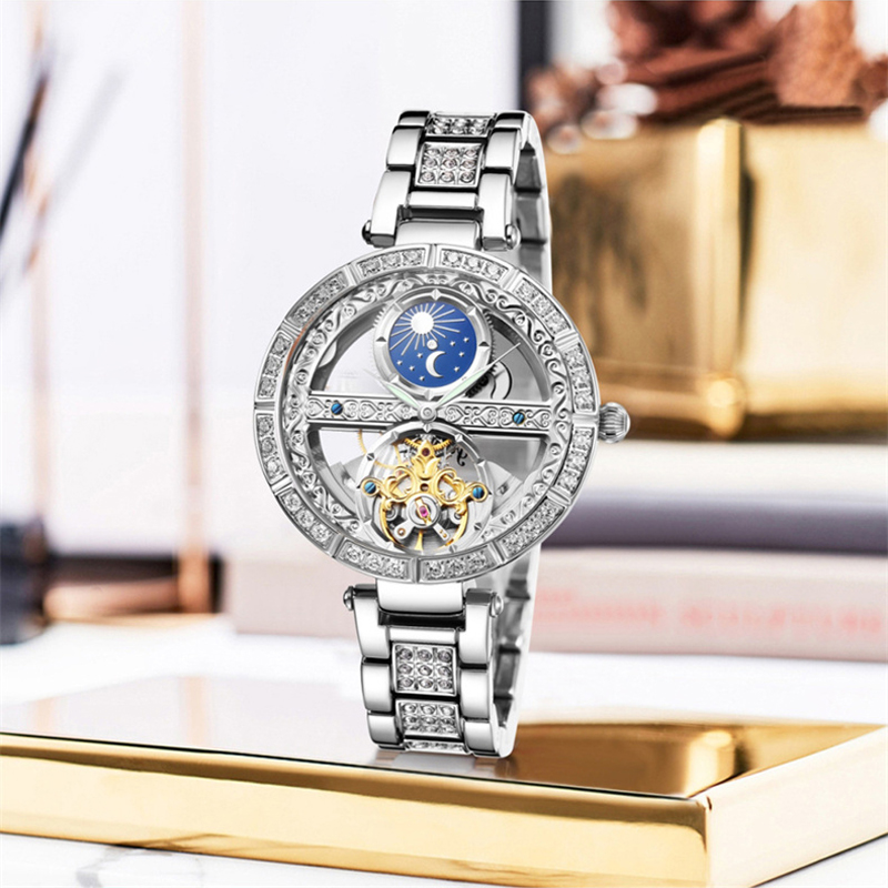 Zegarek damski automatyczny da – Skeleton Mechanical Watch recenzja i cena