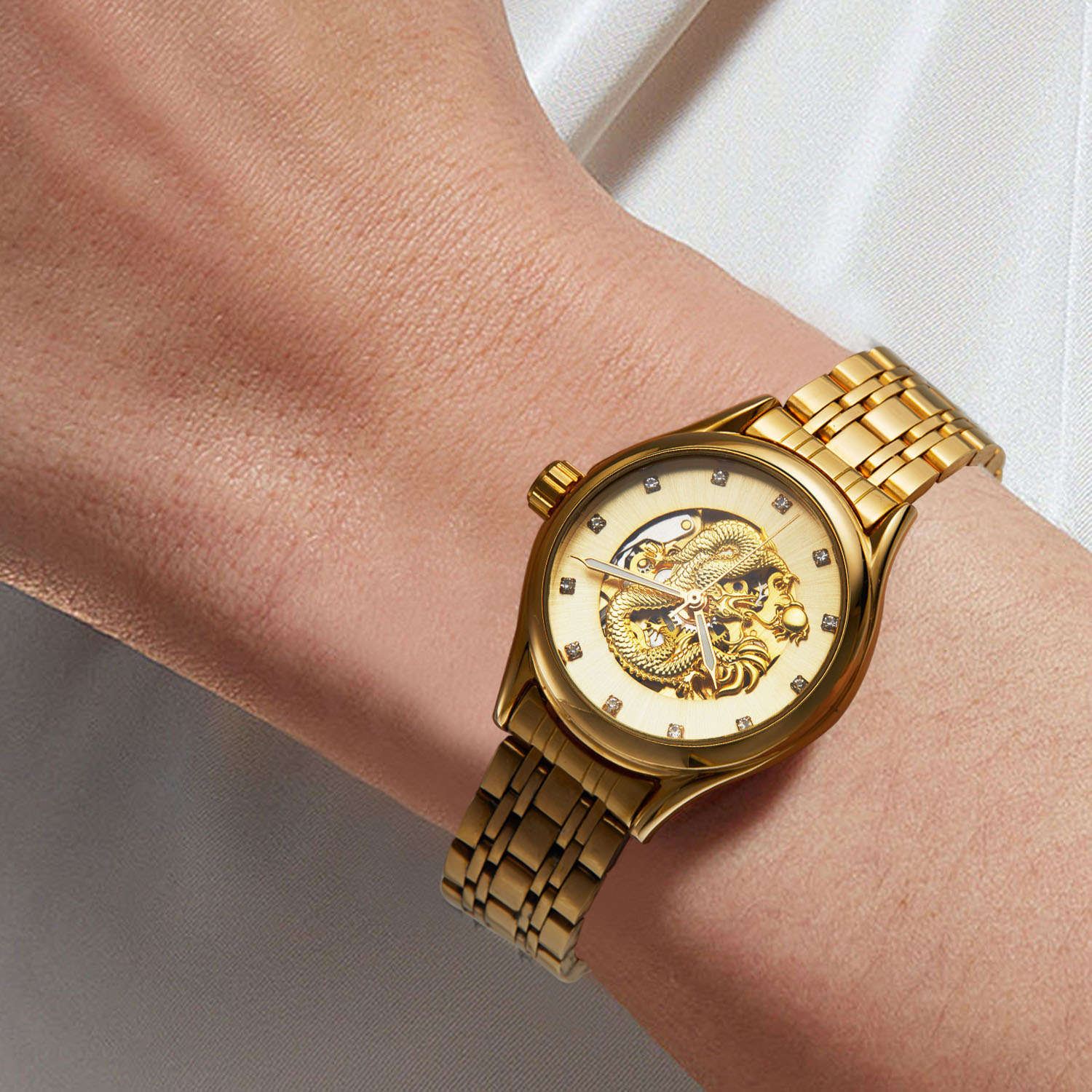 T-WINNER Luksusowy Zegarek Dam – Skeleton Mechanical Watch recenzja i cena
