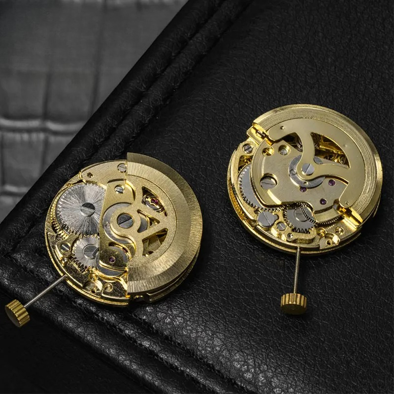 Złoty Szkieletowy Mechanizm Ze – Skeleton Mechanical Watch recenzja i cena
