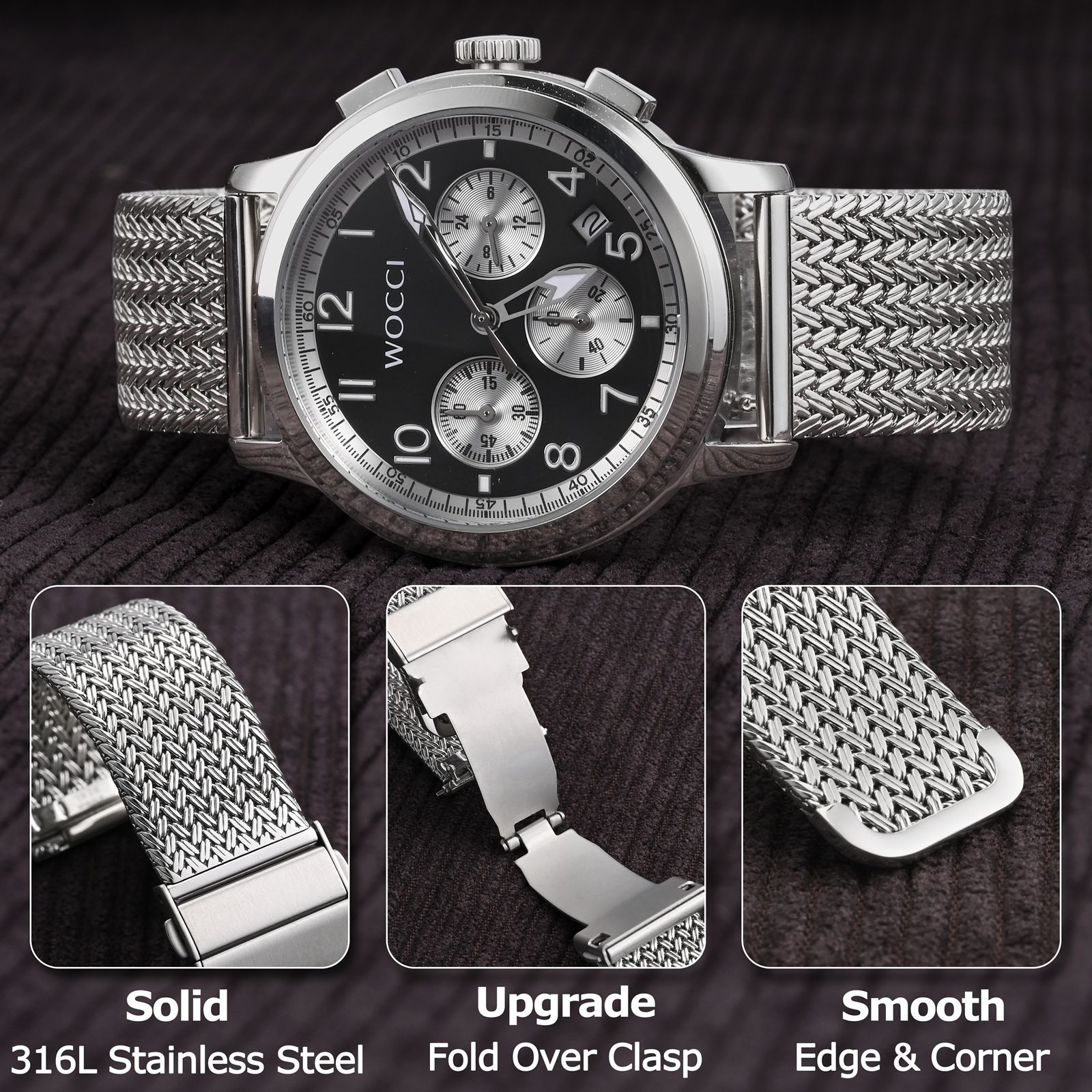 WOCCI Elite Metalowy pasek do  – Nato Strap Nylon recenzja i cena