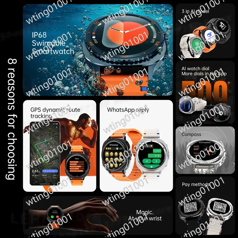 Nowy Wodoodporny Smartwatch 8  – Smartwatch Watch Whatsapp recenzja i cena