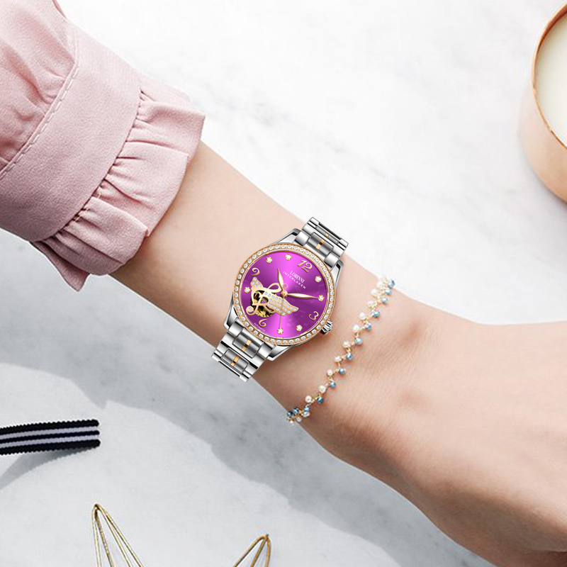 LOBINNI damski zegarek automat – Skeleton Mechanical Watch recenzja i cena