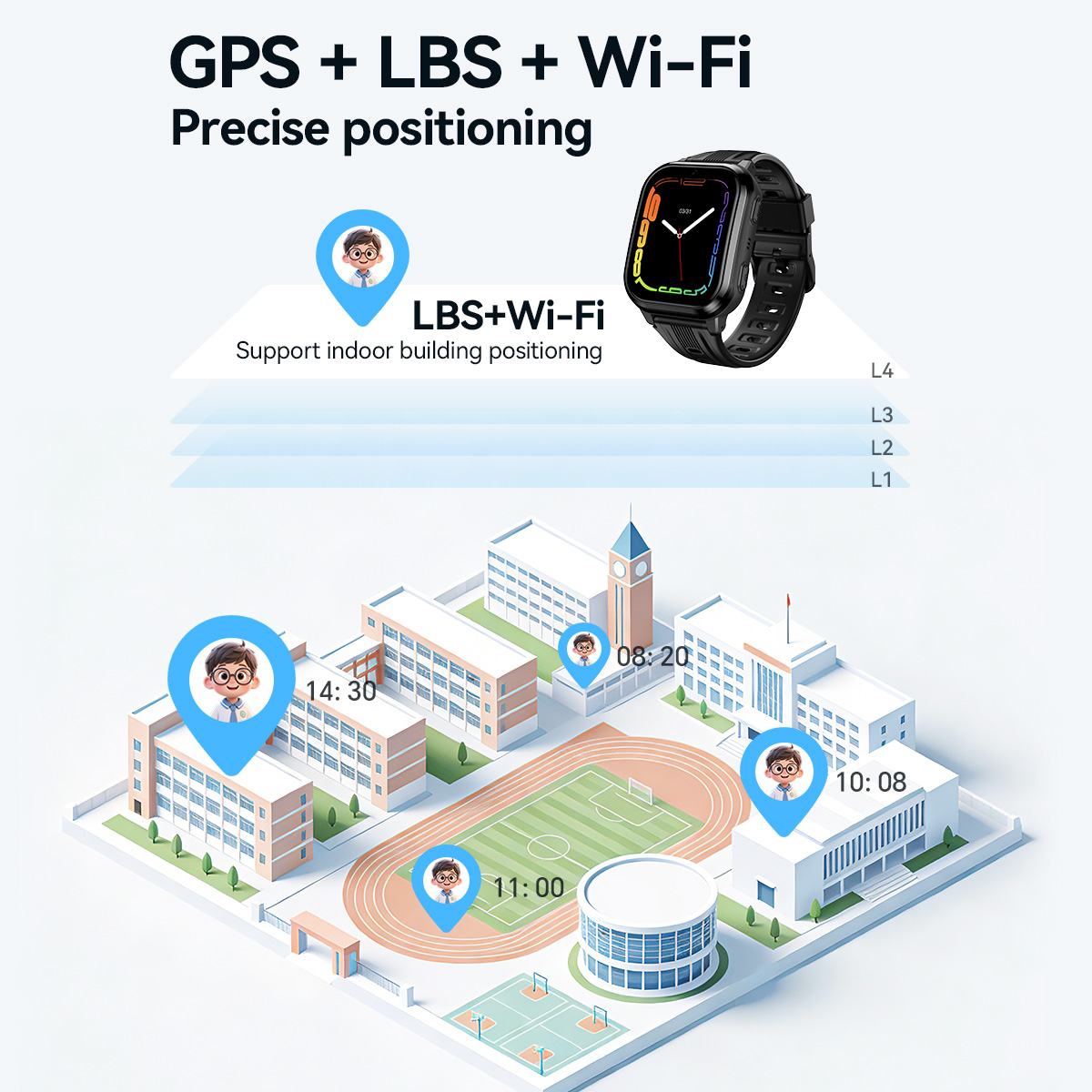 HOCO Y108 1.69-calowy zakrzywi – Smartwatch Watches For Boys recenzja i cena